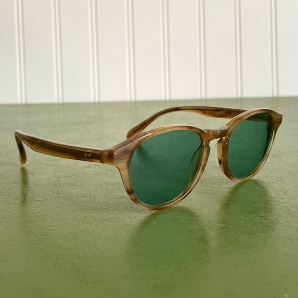 JINS Tortoise Sunglasses w Green Lenses